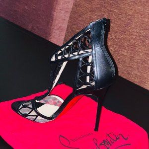 Christian Louboutin Martha 100 Caged Stilettos, Size 36, Like New